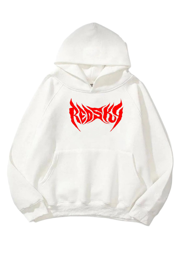 Unisex Redsky Baskılı Sweatshirt Beyaz