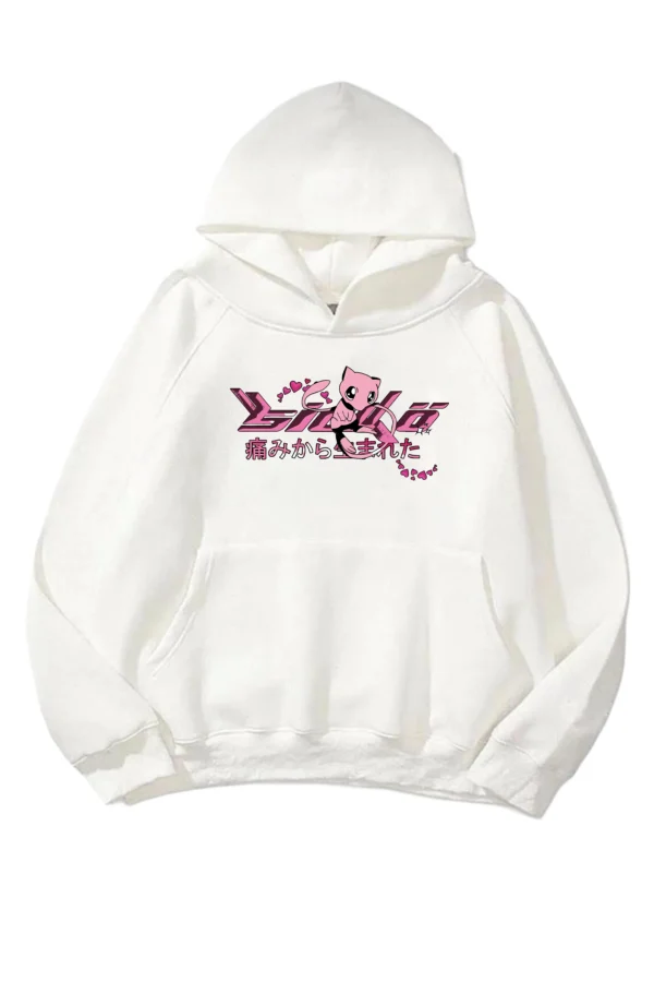 Sicko Anime Sweatshirt Beyaz