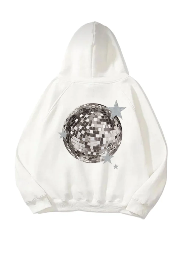 Discoball Sweatshirt Beyaz